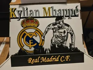 Real madrid kylian Mbappe display with skyline!