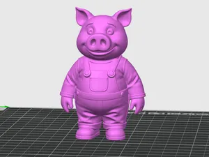 petit cochon en salopette