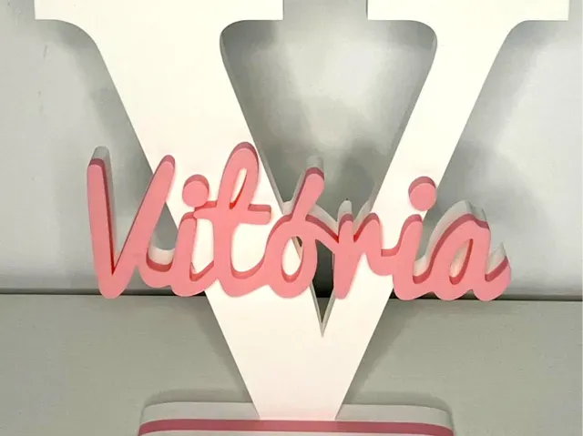 3D Name Sign - Vitória
