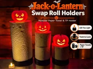 Jack-o'-Lantern Swap Roll Holders