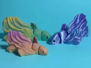 Articulated Betta Fish - Easy Print