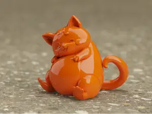 Funny Chubby Japanese Cute Cat Decoration 