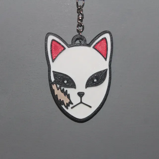 Porte clé Demon Slayer Kitsune mask lot de 5 — Фото 5 из 7
