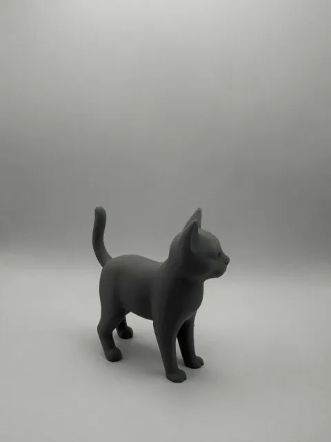 Standing Cat – Minimal Realistic Figurine — Фото 2 из 7