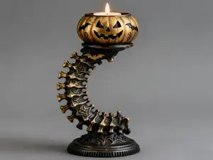 Halloween Spine Candle Holder