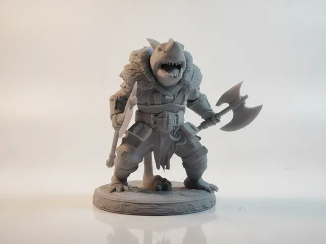 Great White Shark Viking Berserker STL | Model — Image 2 of 4