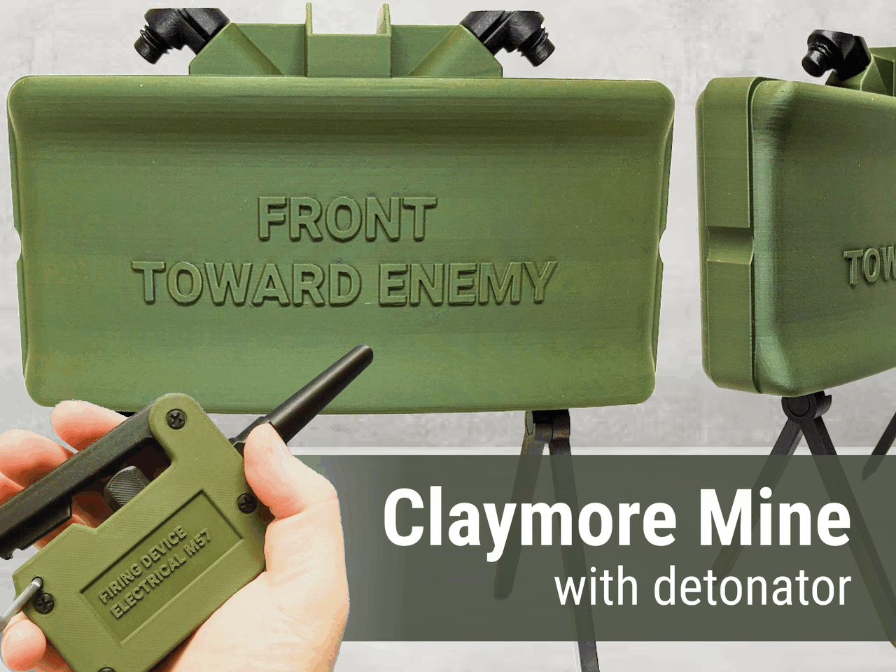 Life-Size Claymore Mine with Folding Legs