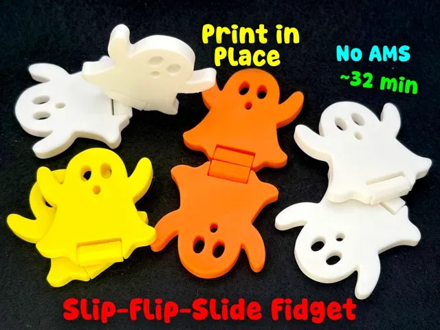 Ghost Slider + Flip Fidget Toy (No AMS)