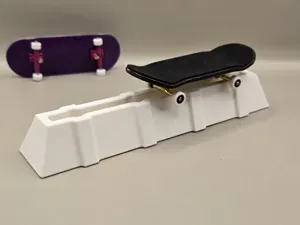 Fingerboard Parking Block Ledge Grind Trick