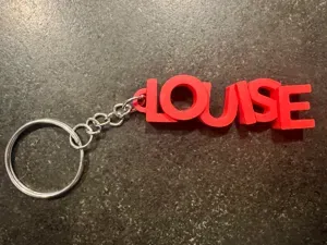 Porte clés personnalisé avec le prénom LOUISE