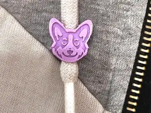 Corgi hoodie drawstring beads, shoe lace beads