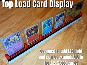 Top Loader LED Card Holder Display