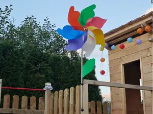 Rotating mount for windmill wind spinner pinwheel