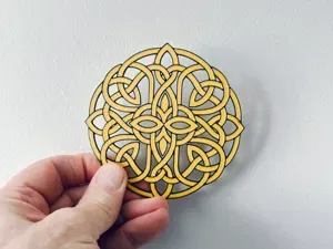 Celtic Knotwork Coaster Openwork Celtic Design