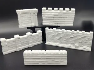5 Stone Wall Miniatures