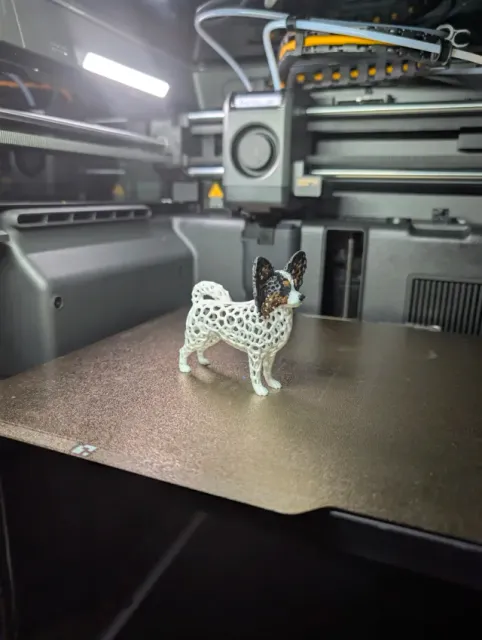 Stylized Sculpture Voronoi Papillon Dog Figure — Фото 5 из 6