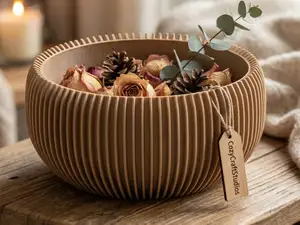 Ribbed Nest Bowl - Japandi Deco Tray