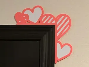 Valentine's Day Heart Door Corner