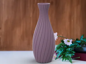 Tall Twisted Flower Vase