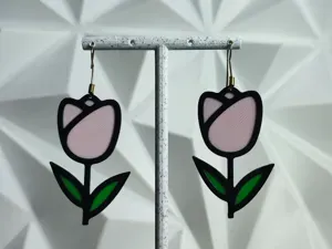 Aretes Tulipán Blush