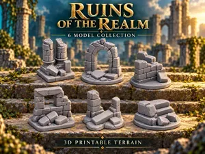 Rounded Base Broken Ruins
