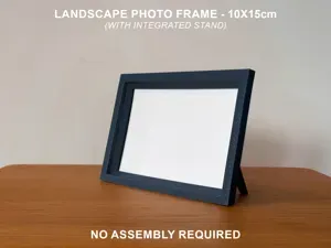 Landscape Photo Frame with Built-In Stand – 10x15