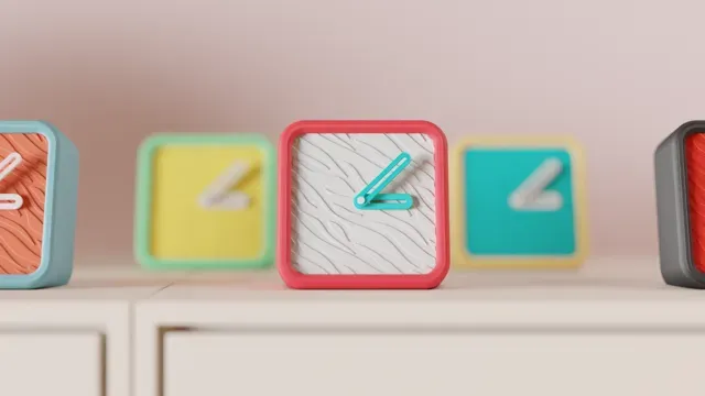 Small Desktop Clock. Zebra Pattern. Easy Print — Фото 3 из 8