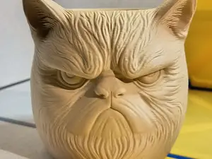 Grumpy Cat Flower Pot / Pen Holder