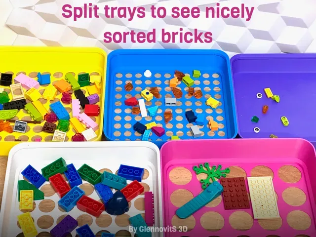 Brick Sorting Tray - stackable compact organizer — Фото 6 из 9