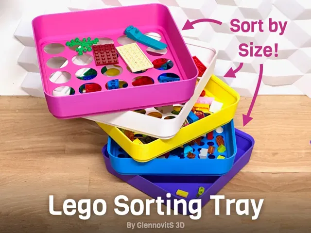 Brick Sorting Tray - stackable compact organizer — Фото 8 из 9