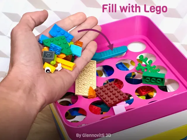 Brick Sorting Tray - stackable compact organizer — Фото 4 из 9