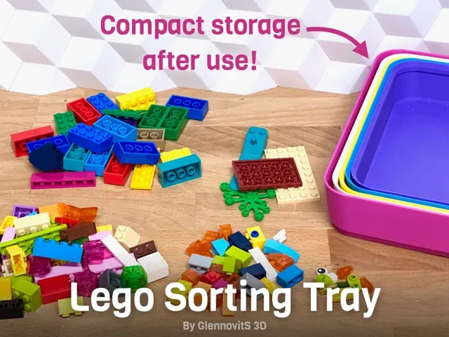 Brick Sorting Tray - stackable compact organizer — Фото 3 из 9