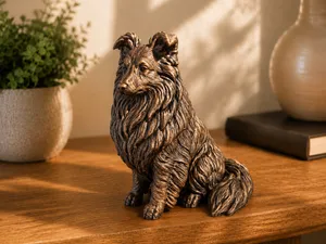 Shetland Sheepdog Sitting Dog Figurine