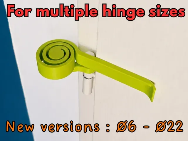 Spring automatic door closer for Ø6 - Ø22 mm hinge