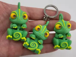 Chameleon Flexi Toy Keychain Articulated Fidget