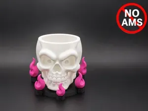 Hellfire Skull Halloween Candy Bowl - No AMS