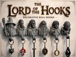 The Lord Of The Hooks | Decorative Wall Hooks Set