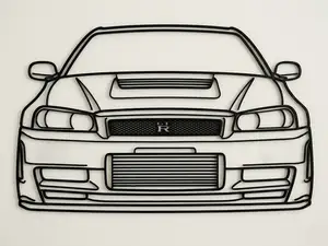 Nissan GT-R R34 Front Wall Art