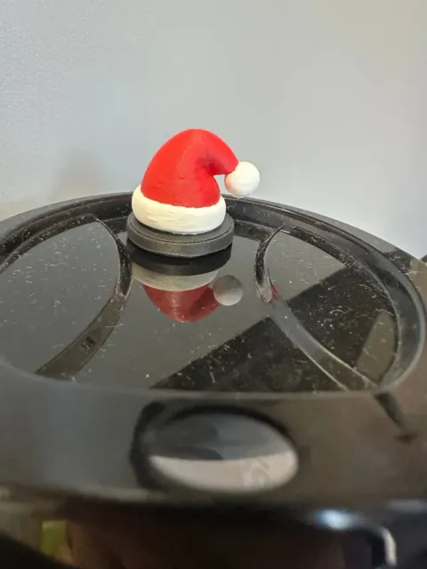 Cute Christmas Santa Hat & Drink Cup Lid Topper — Фото 3 из 4