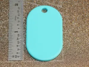 Keychain Blank 30x50mm 15mm Corners