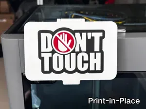 P2S / X2D Screen Protective Cover – Don't Touch