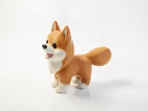 Cute Puppy Dog Figurine Animal 3D Printable