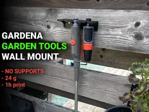 Wall mount for Gardena garden tools (3 tools)