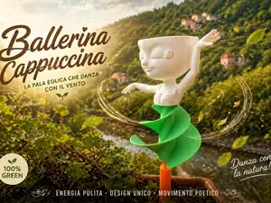 turbina eolica ballerina cappuccina - funzionante