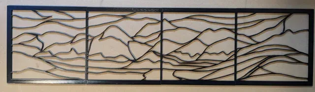 Mountain Stained Glass Window Frame — Фото 3 из 5