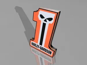 Harley Davidson #1 LED LIGHTBOX – Ride in Style!