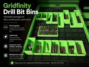 Gridfinity Drill Bit & Small Parts Bins