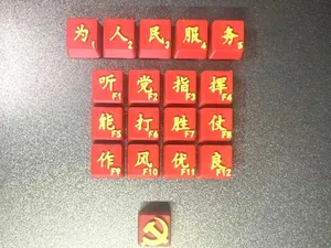 中国人民解放军强军目标键帽-听党指挥,能打胜仗,作风优良!