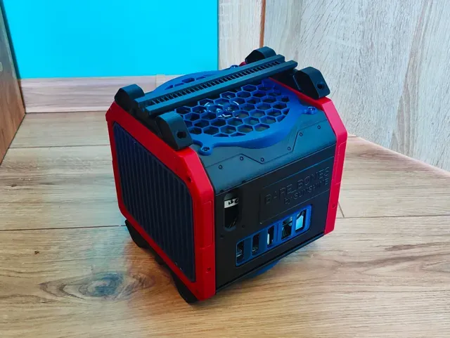 Cyberpunk mini ITX case SFX 4-8x 2.5" 140x140mm X2 — Фото 4 из 12