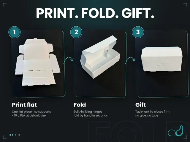 Customizable Foldable Gift Box – Any Size — Image 11 of 20
